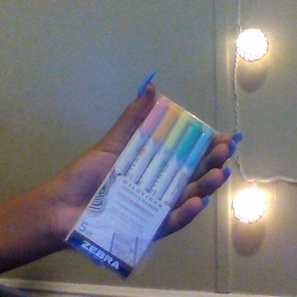 Zebra Mild-liners 5 marker set. - Picture 1 of 7